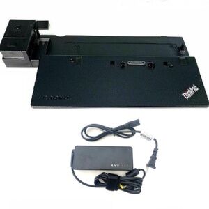 Lenovo Thinkpad Pro Black Docking Station with Keys and Power Supply